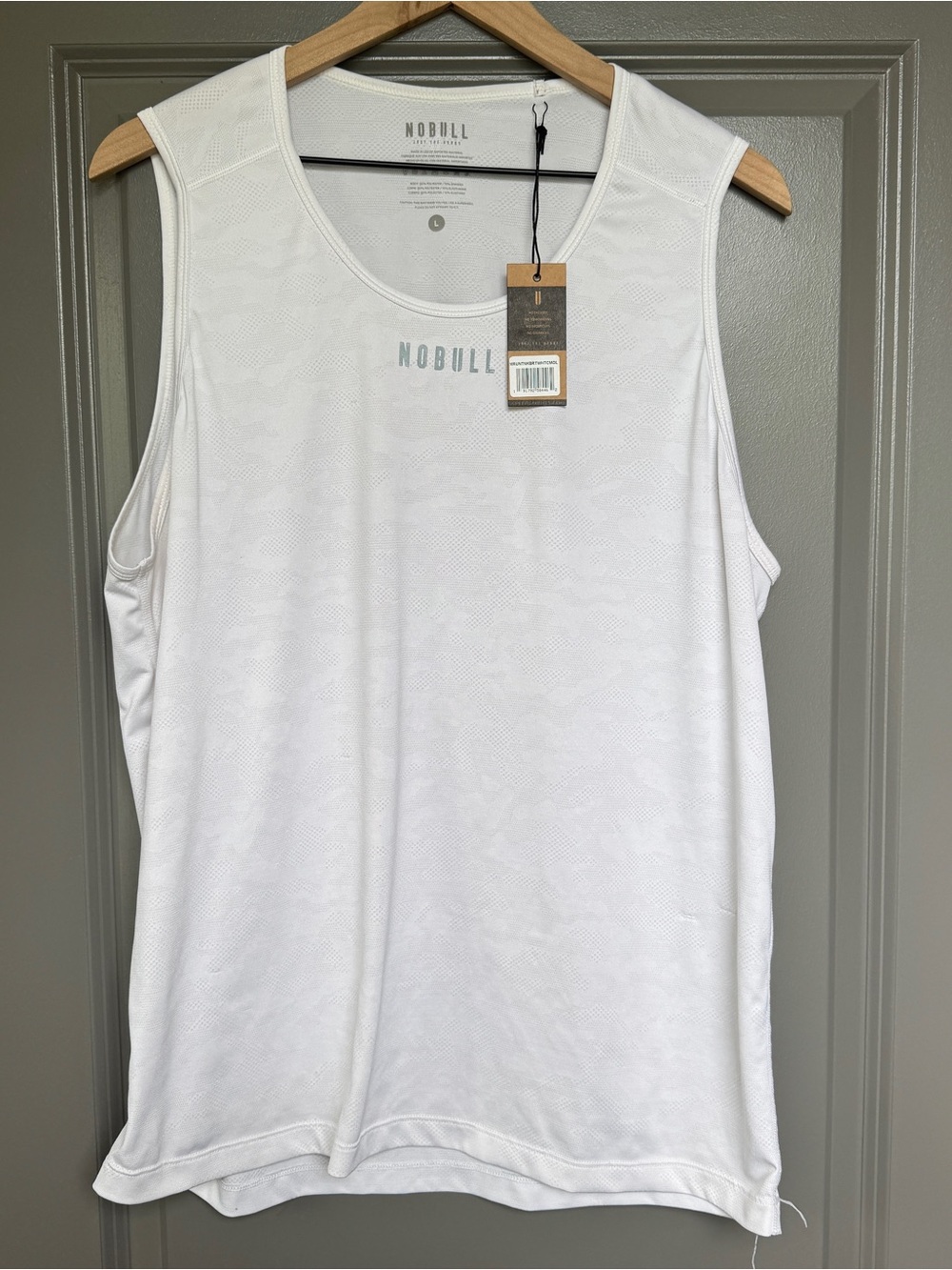 NOBULL White Camo Performance Tank Top